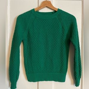 Green Loft Crewneck Knit Sweater xxs petite